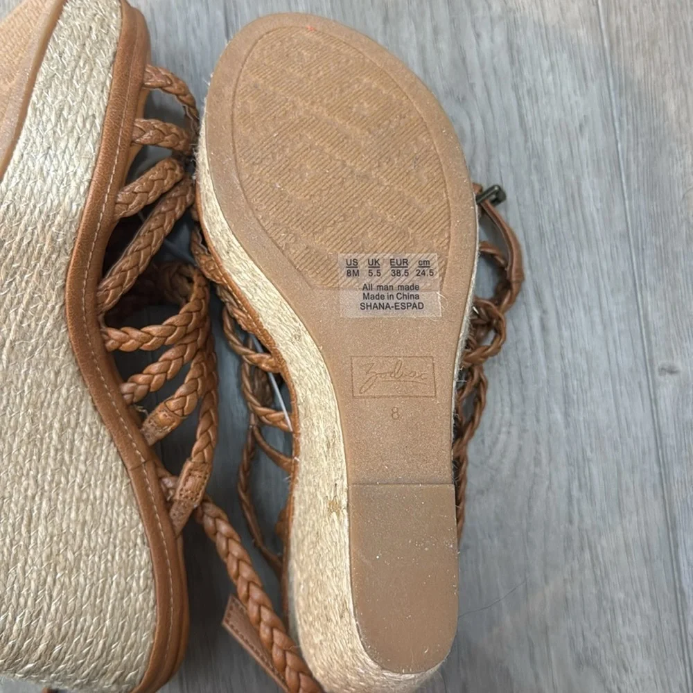 NEW! Zodiac Shana Espadrille Wedge Sandals - Size 8M ✈️